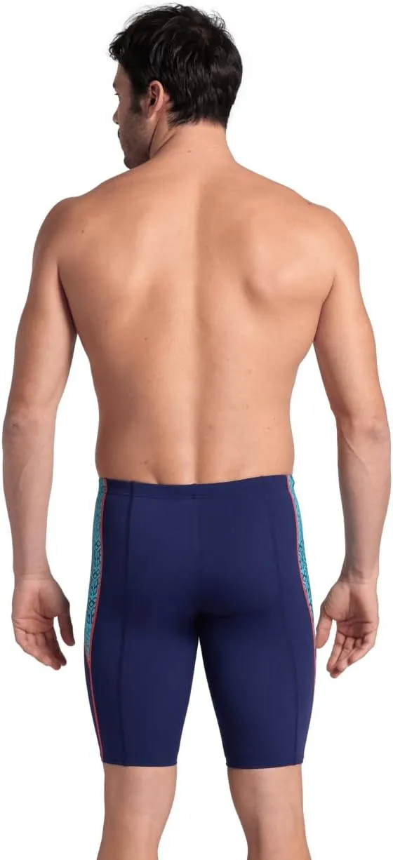 ARENA Performance Men's Camo Kikko Swim Jammer MaxLife Knee-Length Swimsuit Athletic Pool Training Competitive Bathing Suit