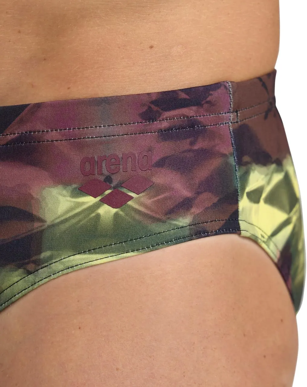 ARENA Performance Men's Hero Camo Swim Brief Chlorine Proof MaxLife Intensive Training Suit