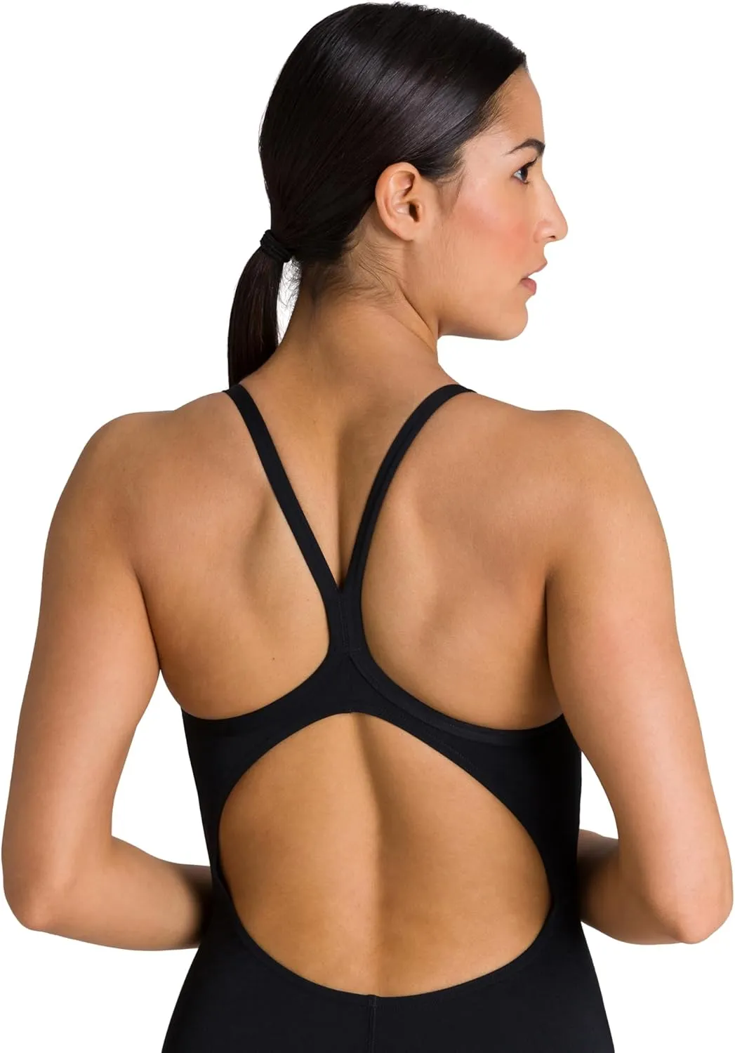 ARENA Performance Women's Team MaxLife Swimsuit Solid FL Light Drop Back Sports Athletic One Piece Training Bathing Suit
