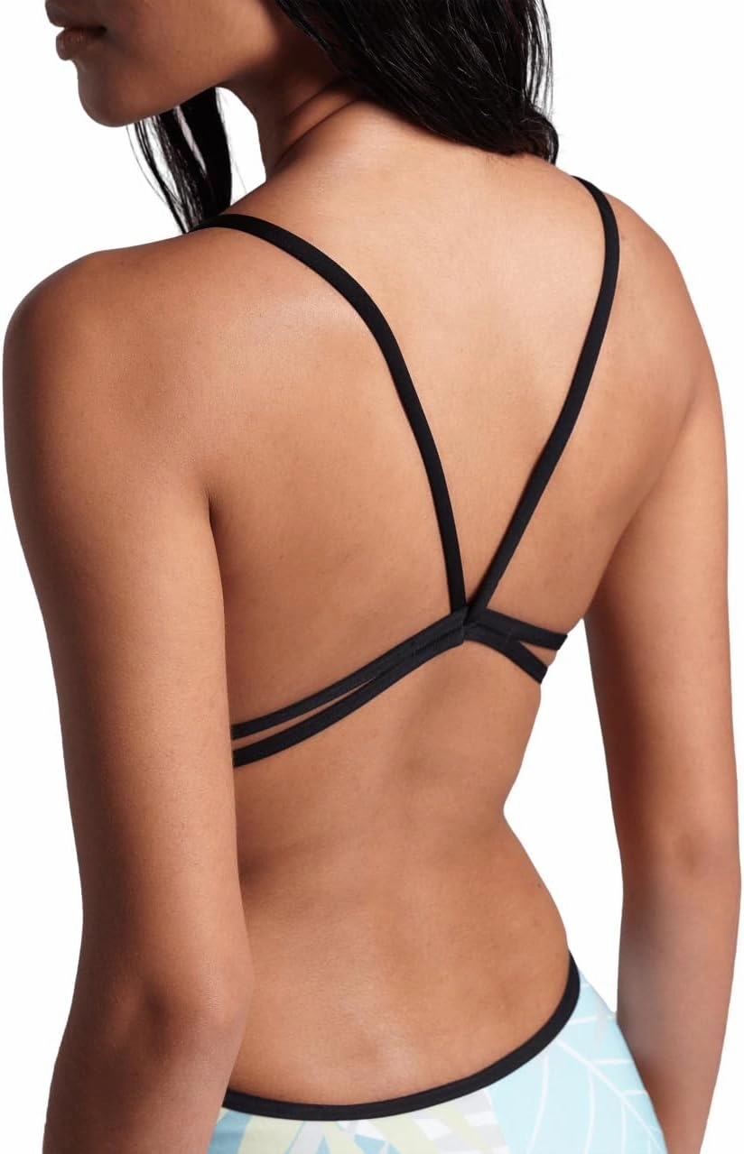 ARENA Performance Light Floral Women's Swimsuit Lace Back One Piece MaxLife Pool Training Suit for Competitive Swimmers