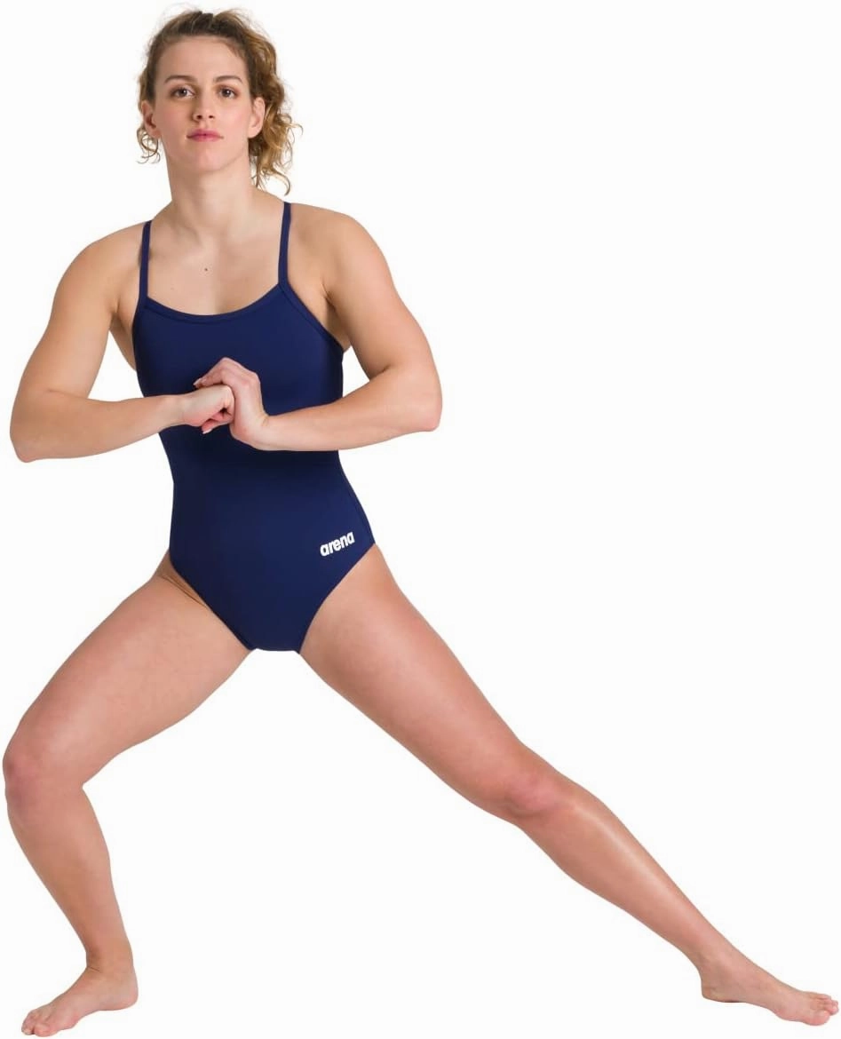 ARENA Performance Women's Team MaxLife Swimsuit Solid FL Light Drop Back Sports Athletic One Piece Training Bathing Suit