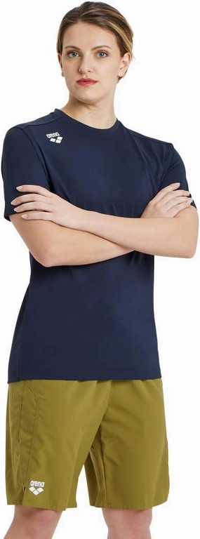ARENA Team Unisex Solid T-Shirt Short Sleeve Crew Neck Regular Fit Workout Top Men's and Women's Quick Dry Active Tee