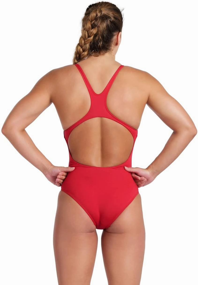 ARENA Women's Solid Team MaxLife Swimsuit Swim Pro Open Back One Piece Racing Bathing Suit Competition Training Swimwear