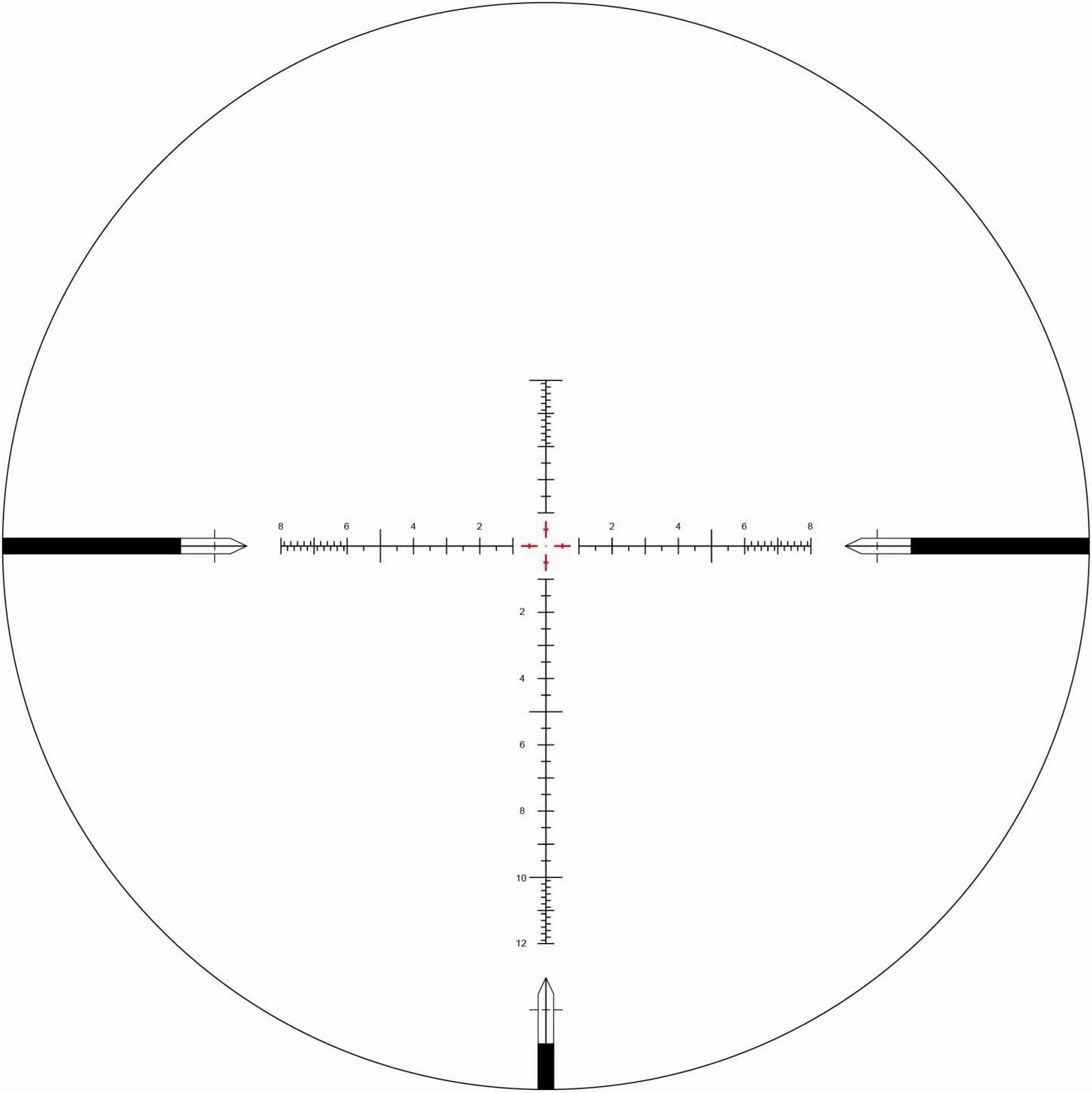 Arken Optics SH4J 6-24X50 Rifle Scope FFP Illuminated Reticle with Zero Stop 34mm Tube