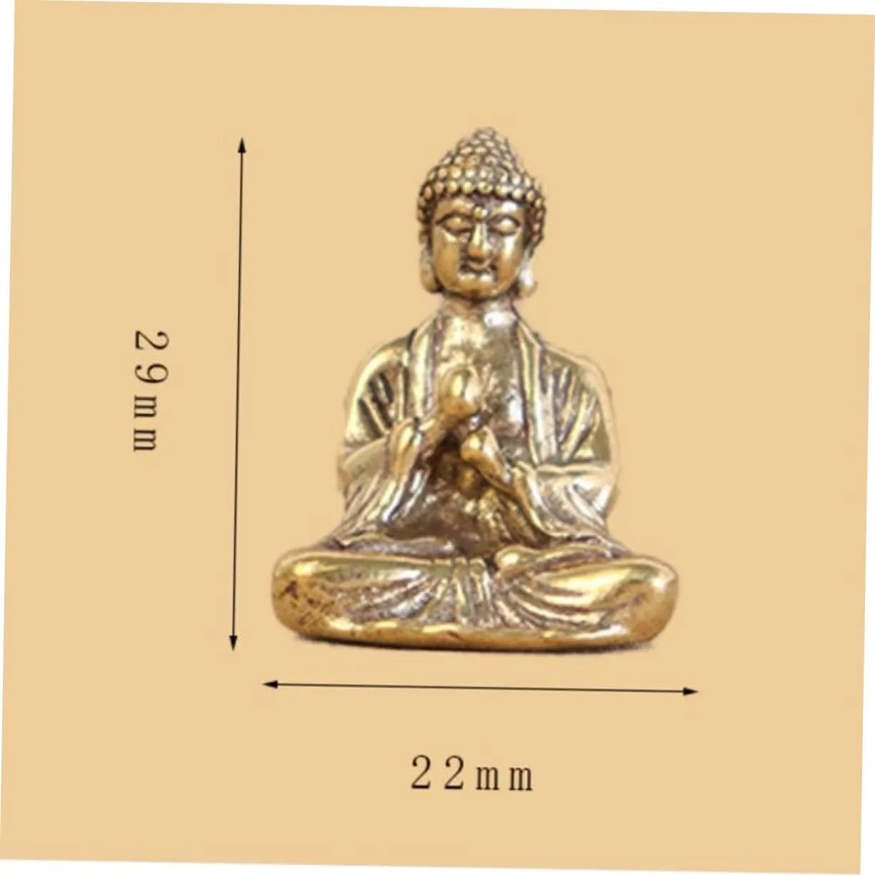 ARTIBETTER 12 Pcs Buddha Decorative Ornaments Mini Buddha Statue Desktop Decoration House Decorations for Home Mini Toy Feng Shui Buddha Meditation Buddha Statues Mini Buddha Adornments Brass