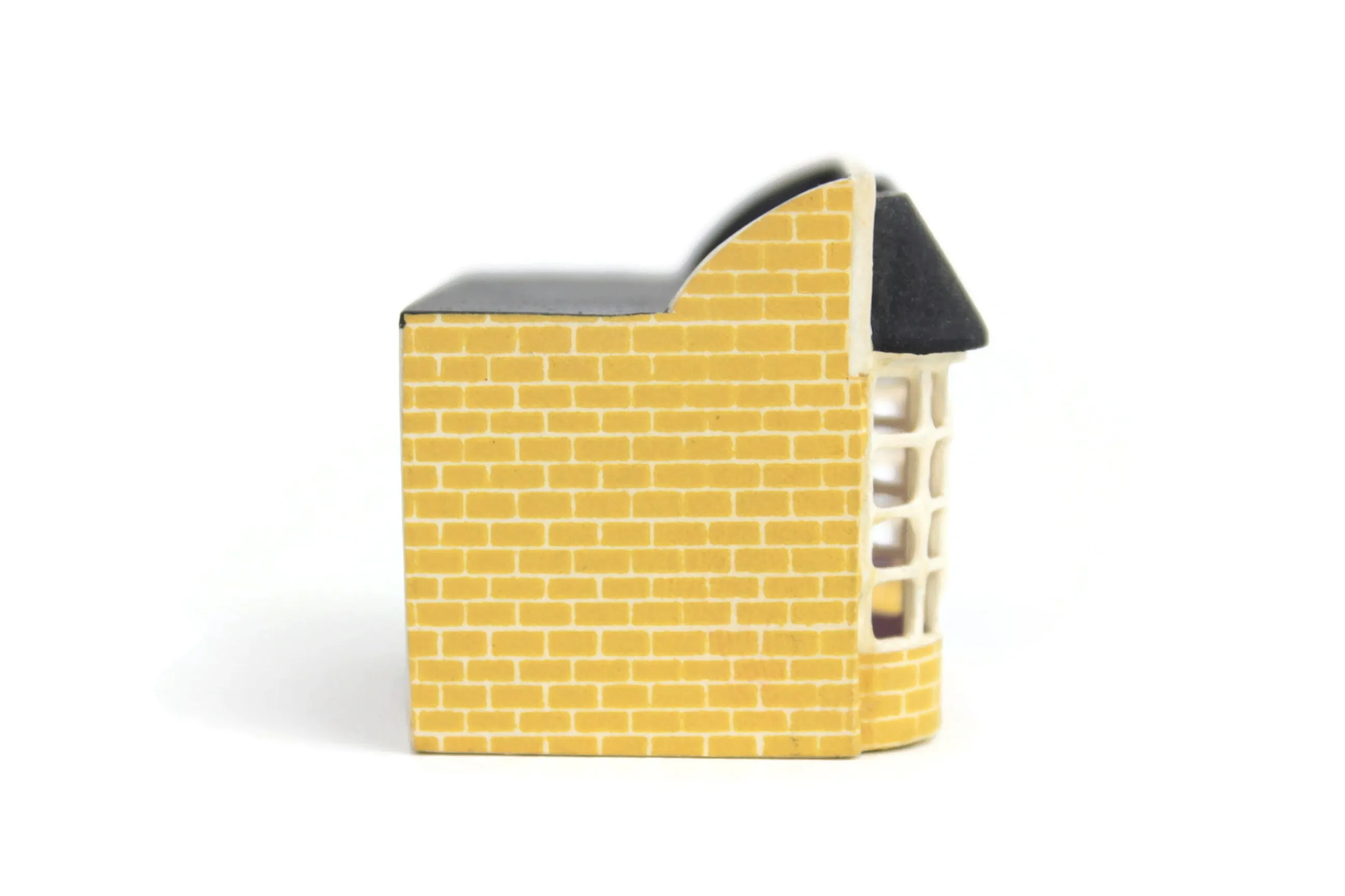 Artisan-Made Vintage 1:144 Miniature Wooden Dollhouse for a Dollhouse Signed by Artist Robert Street