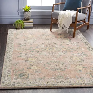Artistic Weavers Maadai Printed Floral Area Rug, 5' x 7'6", Pale Pink