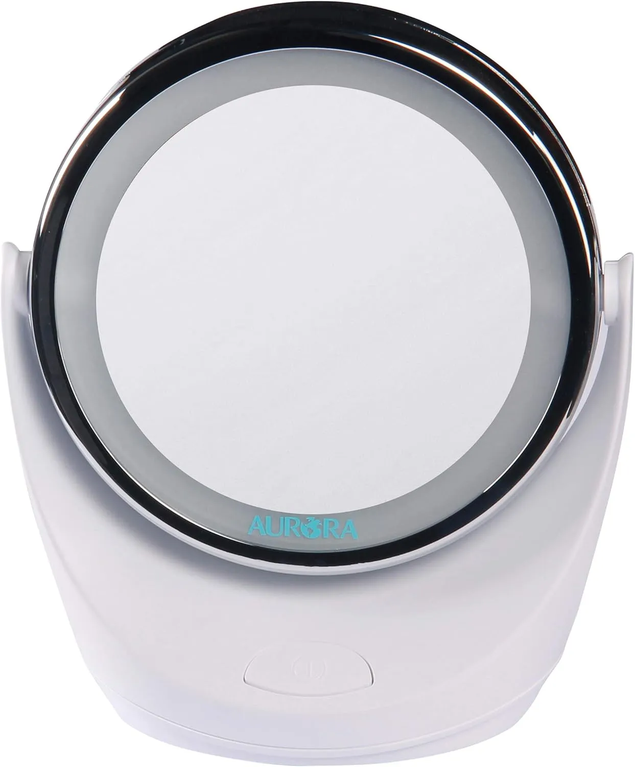 Aurora Health & Beauty 1x/5x Led Vanity/Makeup Mirror, 360 Rotation, Portable With Led Ring