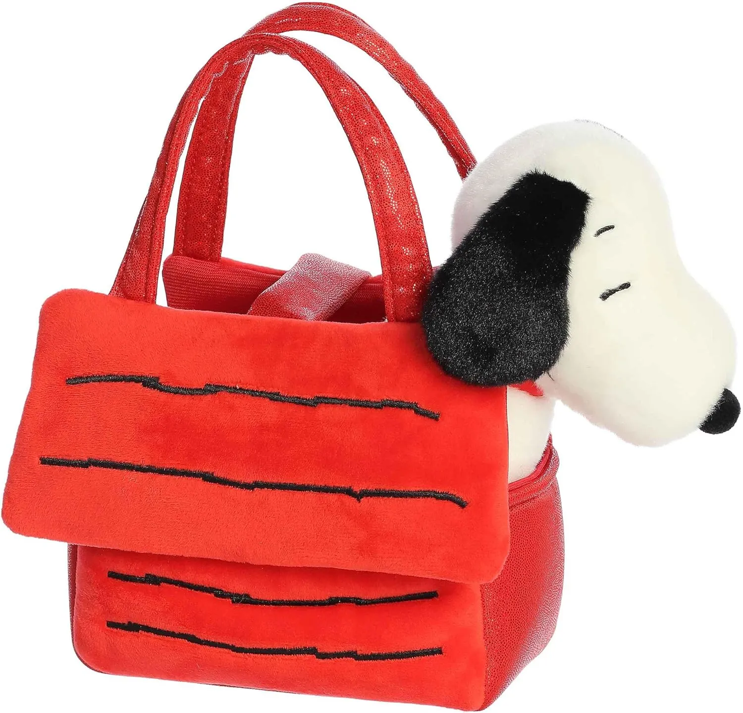 Aurora® Timeless Peanuts® Fancy Pal™ Snoopy's House Stuffed Animal - Classic Characters - Lasting Memories - Red 8 Inches