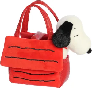 Aurora® Timeless Peanuts® Fancy Pal™ Snoopy's House Stuffed Animal - Classic Characters - Lasting Memories - Red 8 Inches