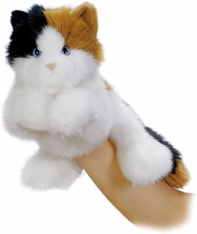 Aurora® Interactive Hand Puppet Esmeralda™ Stuffed Animal - Storytelling Adventures - Playful Learning - White 11 Inches
