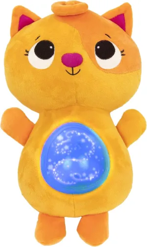 B. toys- B. baby- Twinkle Tummies – Baby Soothing Plush Cat- Musical Stuffed Animal Toy – Lights & Sounds – for Babies & Toddlers – Glowing Tummy & 6 Lullabies – 6 Months  