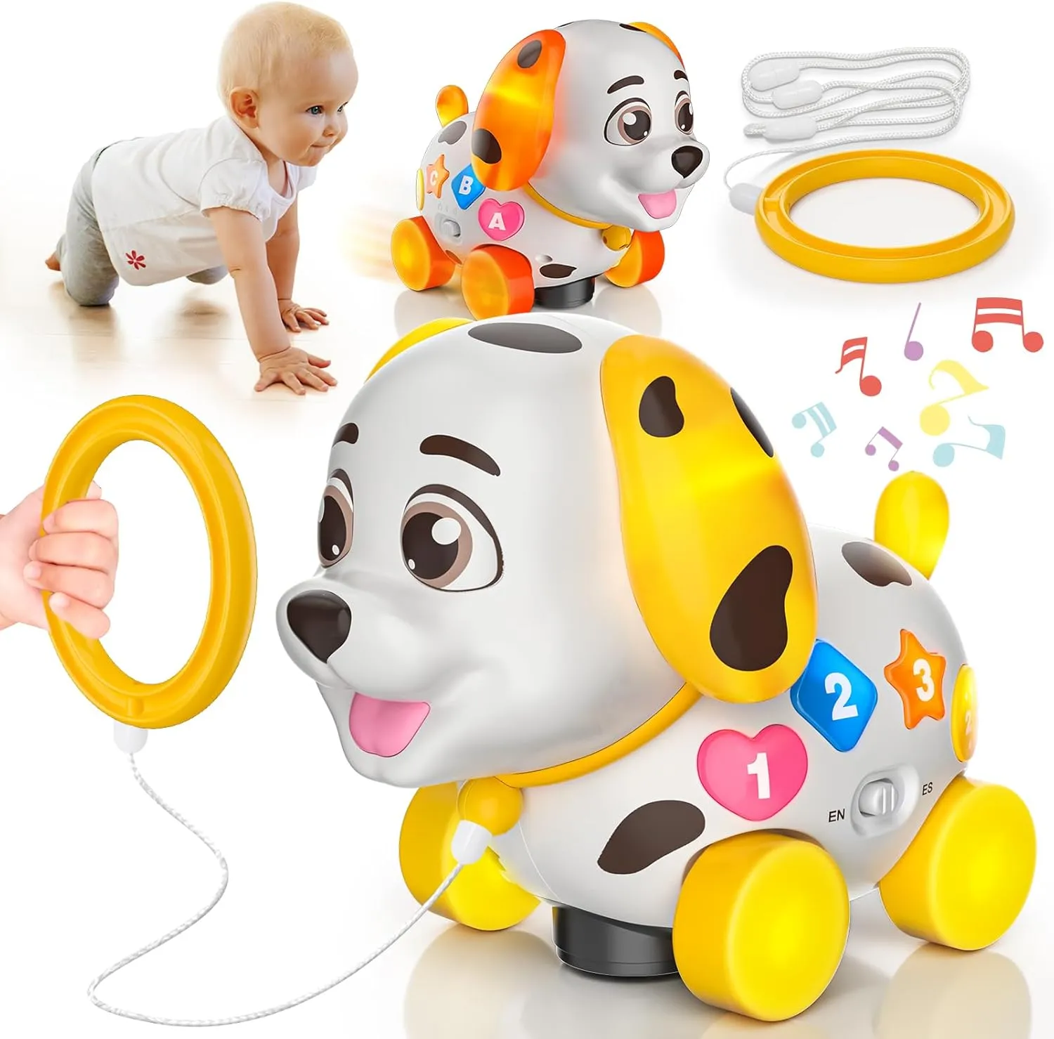 Baby & Toddler Musical Puppy Toys   Wooden Magnetic Chess Set