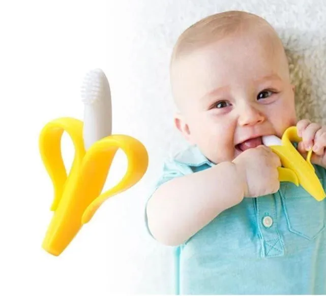 Baby Banana Silicone Toothbrush & Teether