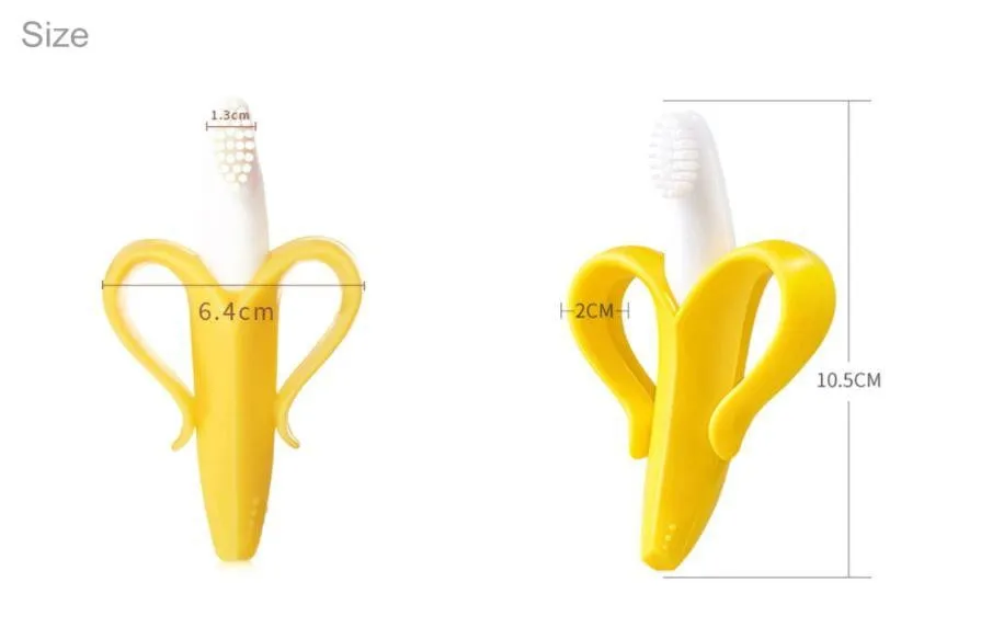 Baby Banana Silicone Toothbrush & Teether
