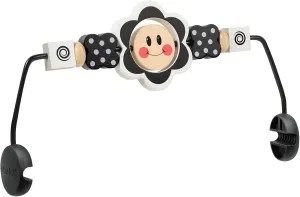 Baby Bjorn Bouncer Toy Bar, Upgrade Toy for Baby Bouncer Soft & Bliss, Easy to Attach and Remove, Child-Friendly Materials, Exciting Design for Curious Babies, Black and White Flowers