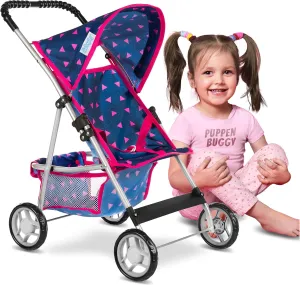 Baby Doll Stroller | Pram for Girls | Umbrella Stroller for Kids - Lightweight Play Carriage for Ages 2  Years | Baby Doll Accessories with Storage | 22.05-Inch Handle Height, Model KP0280T