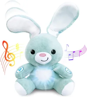 BabyBibi Easter Bunny Stuffed Animal - Interactive Soft Plush Peekaboo Bunny, 16" Tall - Peek a Boo Easter Toy for Ages 6 Months to 5 Year Old