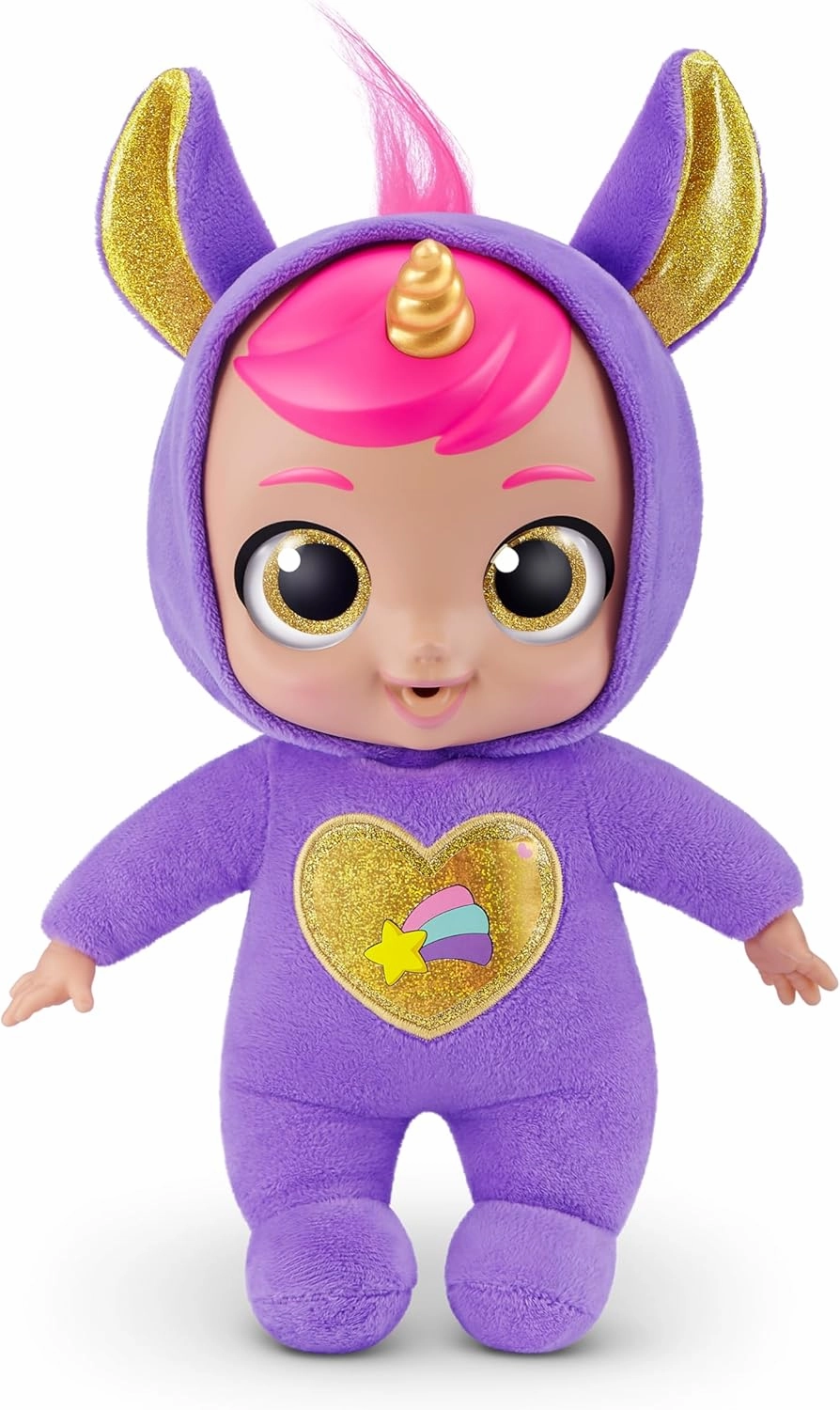 Babycorns Interactive Baby Doll Series 1 Large (Unicorn) by ZURU with Lights and Sounds, Magical Babydolls, Surprise, Unboxing, Girls, Dolls, Story