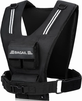 BAGAIL Adjustable Weighted Vest for Men & Women - 20lbs/30lbs/40lbs Removable Iron Weights, Heavy Duty Fitness Vest for Strength Training, Walking Running, Home Workouts