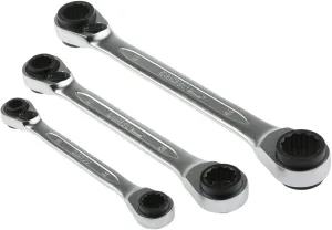 Bahco S4RM/3T Ratcheting ring wrench Set (3 Piece), 8-19mm