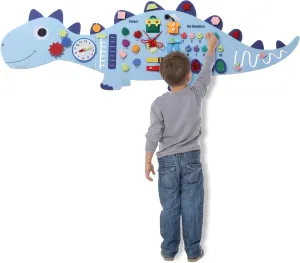 BALAPET Sensory Wall Panel for Kids,Dinosaur Montessori Sensory Activity Wall Panels,Interactive Felt Learning Toys for Toddlers Perfect for Toddler Playroom,Children's Daycare,Dentist Waiting Room