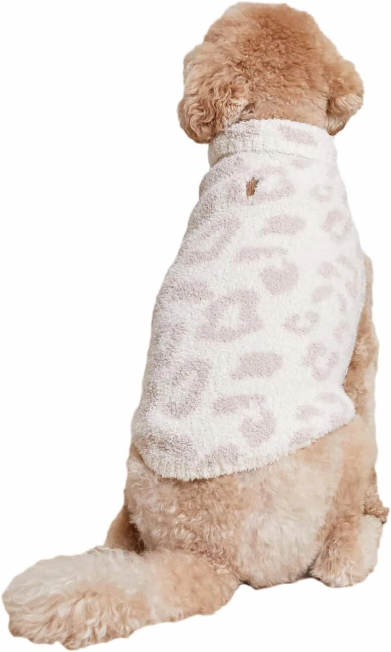 Barefoot Dreams CozyChic® Barefoot in The Wild Pet Sweater, Cream-Stone, Medium