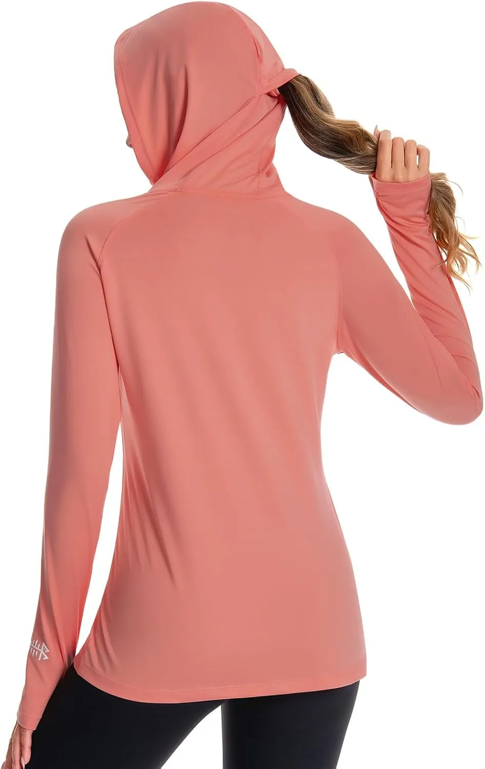BASSDASH Women’s UPF 50  Hiking Fishing Hoodie UV Shirt Long Sleeve Outdoor Activewear Breathable Lightweight Stretch