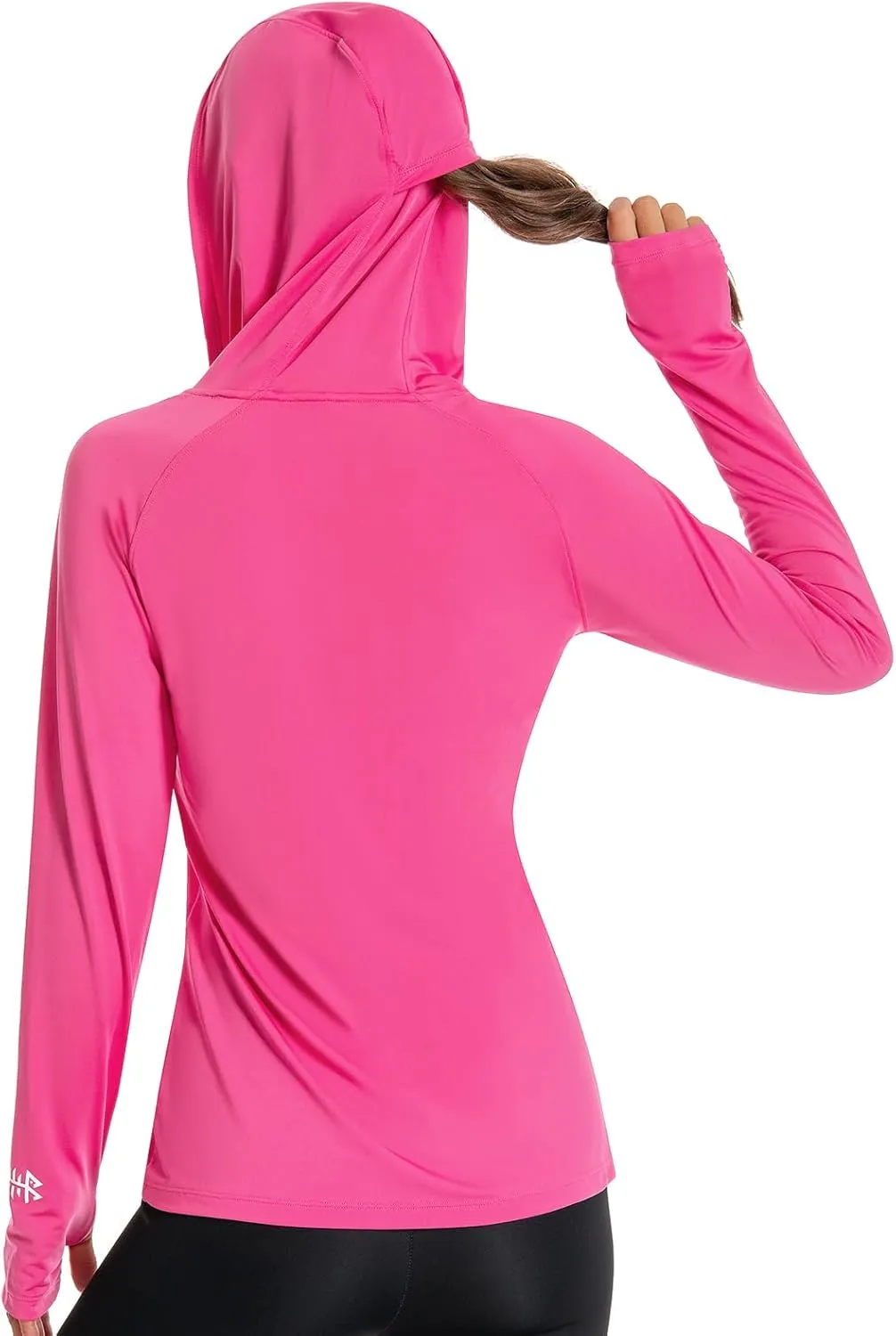 BASSDASH Women’s UPF 50  Hiking Fishing Hoodie UV Shirt Long Sleeve Outdoor Activewear Breathable Lightweight Stretch