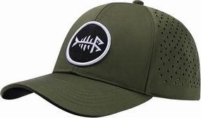 BASSDASH UPF 50  Quick Dry Baseball Cap Water Resistant Laser Cut Mesh Snapback Hat for Men Women Fishing Hiking FH14