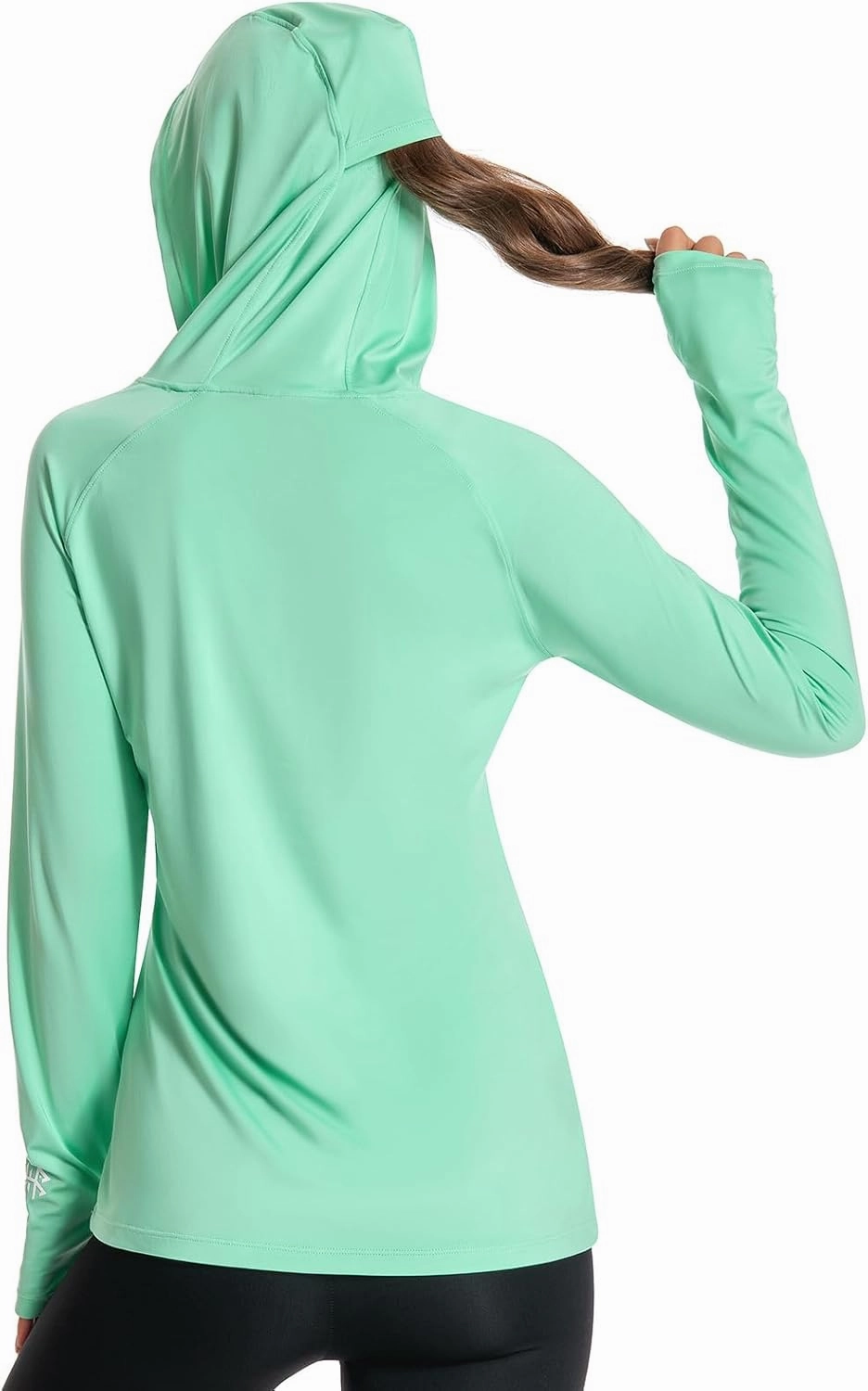BASSDASH Women’s UPF 50  Hiking Fishing Hoodie UV Shirt Long Sleeve Outdoor Activewear Breathable Lightweight Stretch