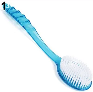 Bath Shower Back Brush,CONSTR Household Cleaning ToolsLong Handled Body Bath Shower Back Brush Scrubber Massager Skin Cleaning Tool - Blue
