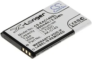 Battery Compatible with Brondi Amico Oyster S, Ramos, Semplice  , Sicuro  , Fox, President, Window, Part Number: W11, W3, 900mAh