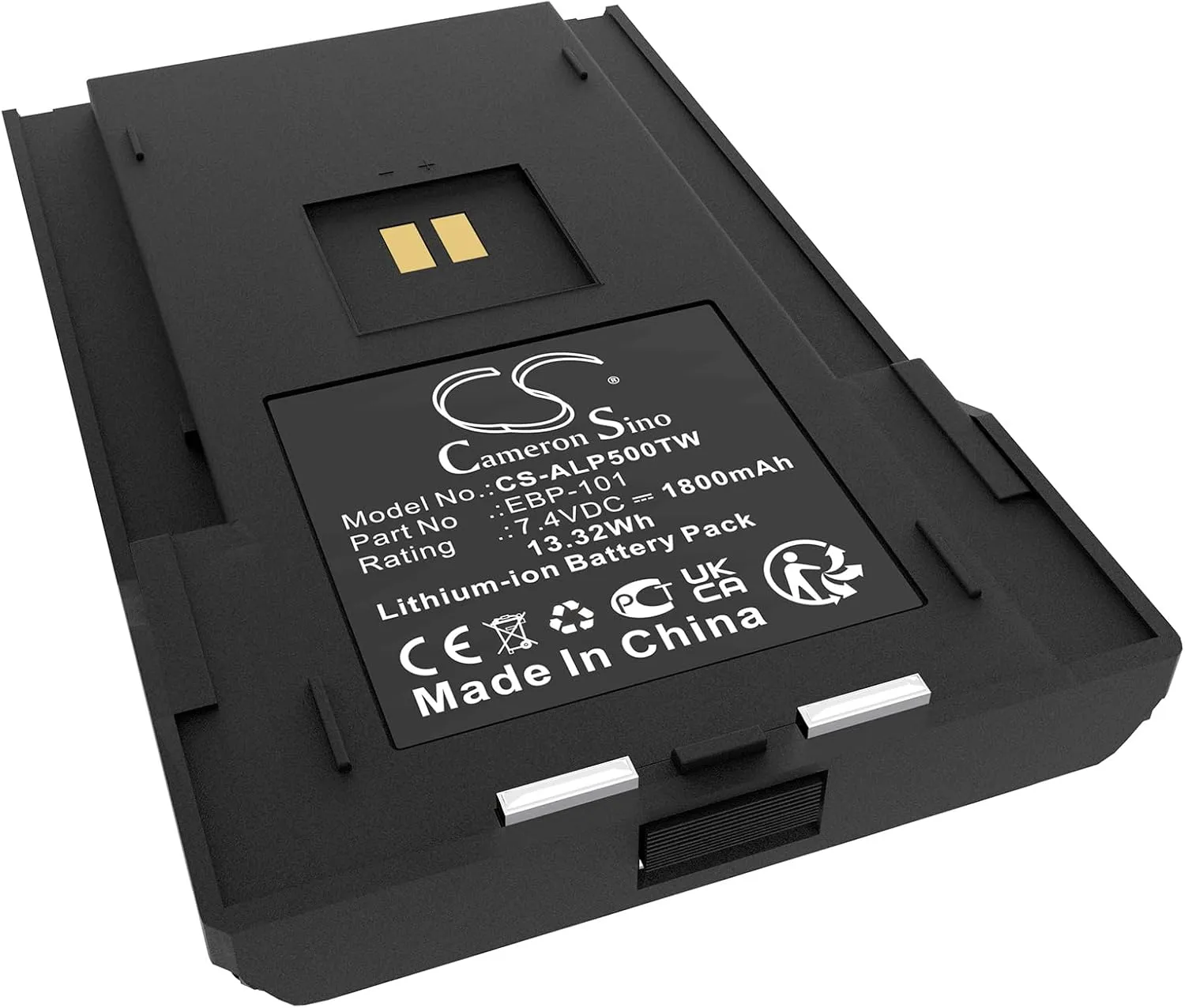 Battery for Alinco DJ-PAX4, DJ-VX10, DJ-VX46, DJ-VX50, DJ-VX50HE, DJ-VX50T, DJ-W18, DJ-W58 PN:Alinco EBP-101 1800mAh / 13.32Wh