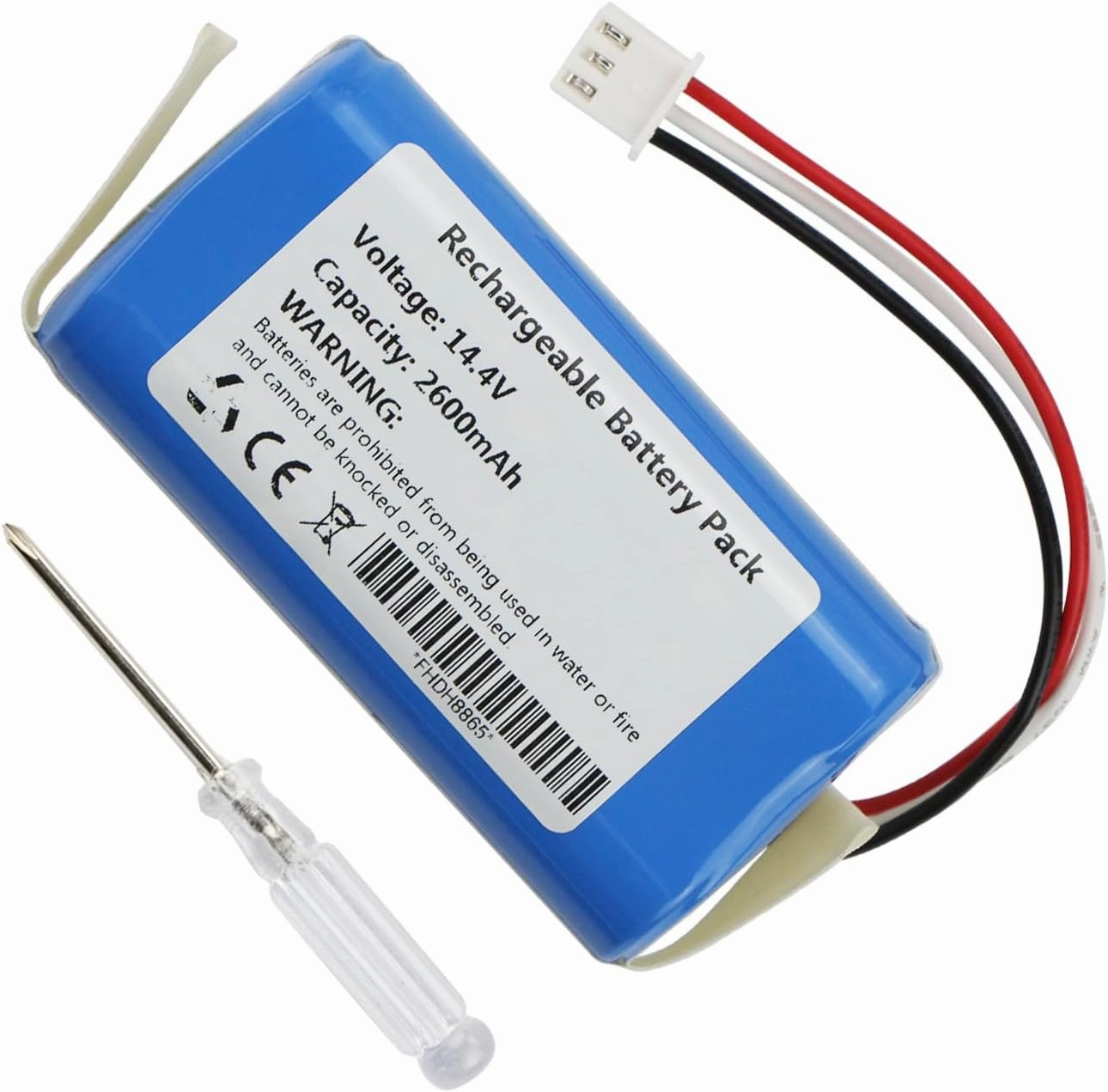 Battery Replacement for Blaupunkt BPK-VCBB1XB, iHome iHRV2 Eclipse AutoVac, AutoVac Eclipse G iHRV2-BLK, AutoVac iHRV4-GRY, Eclipse Classic iHRV1,Panda X7, NEO 820P Robot Vacuum Cleaner 14.4V 2600mAh