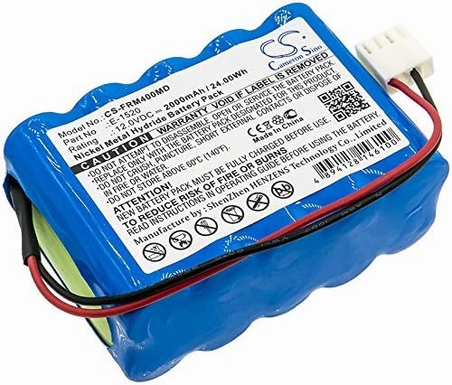 Battery Replacement for CODAN Argus 707 V volumetric Pump, Argus 707, Part Number: 601259, E-1520, 2000mAh