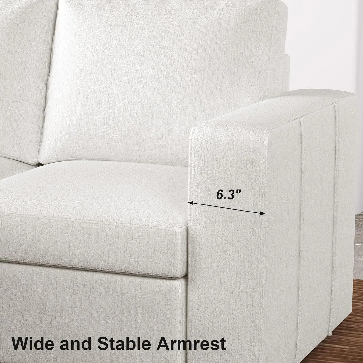 Belffin Modular Sectional Sleeper Sofa Bed with Pull Out Couch, Oversized U Shaped Sleeper Pull Out Bed with Storage Loveseat, Convertible Sectional Couches for Living Room, White