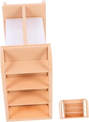 BESPORTBLE Cute Mini House Shelf Model Realistic Miniature Shop Storage Rack for Dollhouse Furniture for Imaginative Play and Decor Design