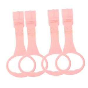 BESPORTBLE Playpen Pull Handles Pink 4 Piece Bed Stand up Rings Boys and Girls Pull up Rings for Crib Toddler Walking Aid
