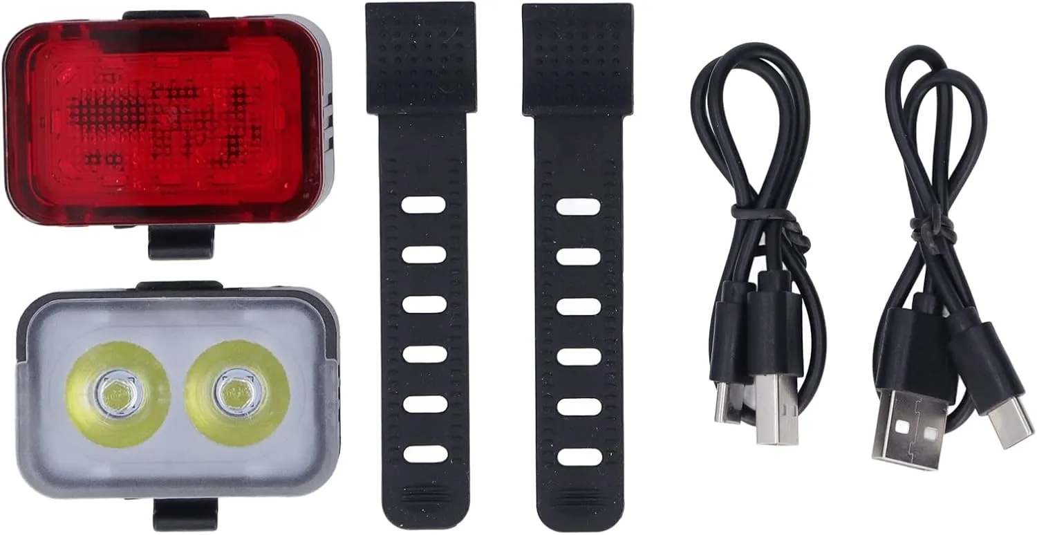 Bike Headlight Tail Light Set, Portable Bike Front Rear Lights Cycling Headlight Tail Light for Bike