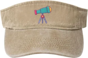 Binoculars Sun Visor Hat for Women Men Empty Top Baseball Cap Golf Cap