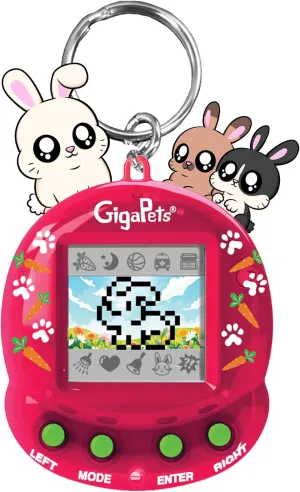 Bit Bunnies Interactive Digital Pet Toy, Upgraded Collector’s Edition Virtual Pets for Kids, 600  Animations, 90’s Gaming, Boys, Girls Toys
