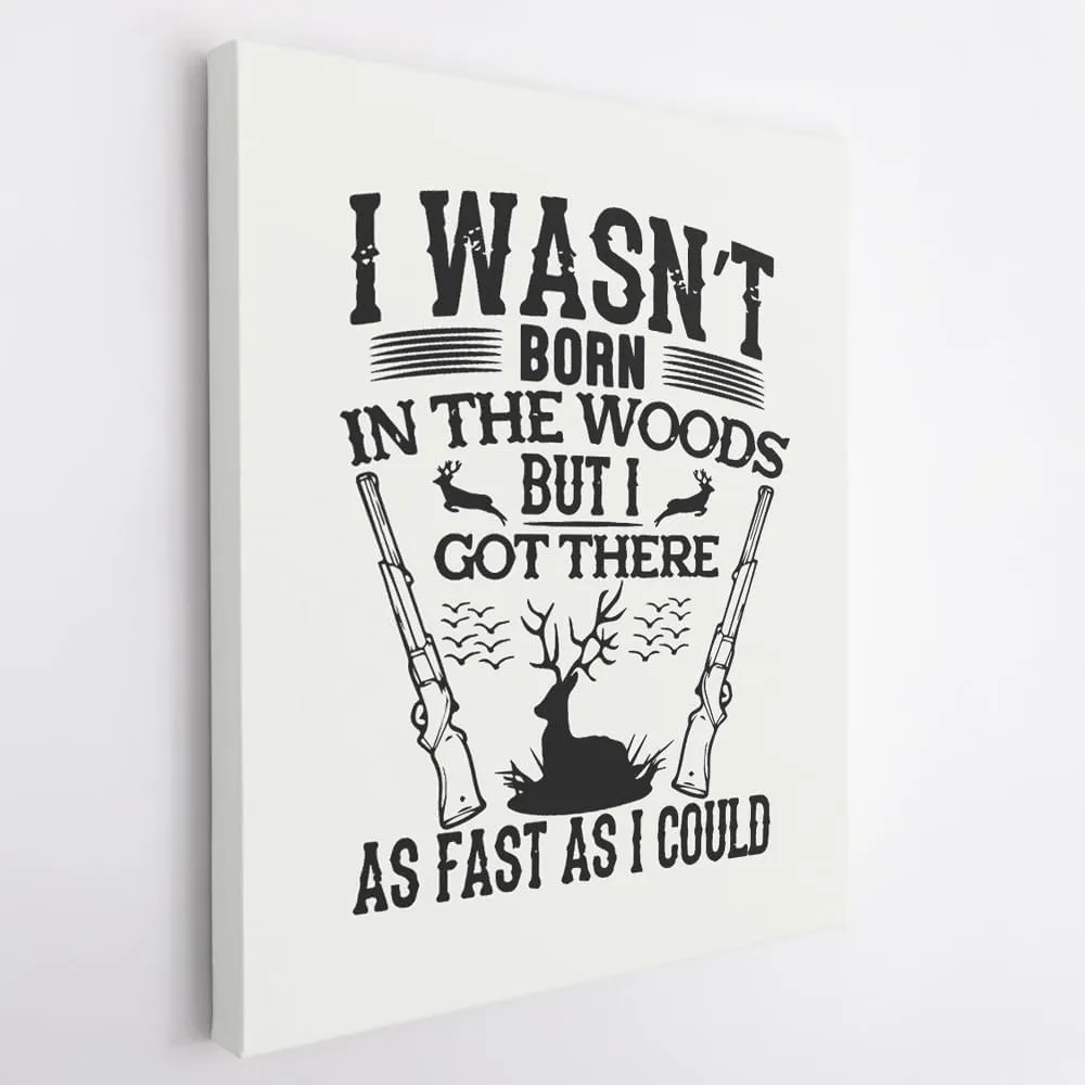 (Black, 16x20x1.25 In) Gallery Wrapped Canvas Wall Art Print of I was not born in the - 100% Cotton, Ready to Hang, High-Definition Giclée Printing, Fade-Resistant, Modern Home & | BICUNCAf839508BL