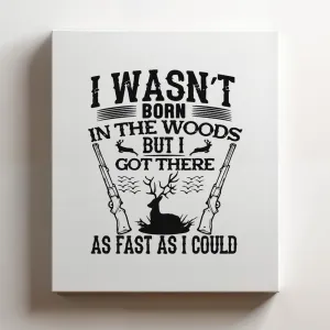 (Black, 16x20x1.25 In) Gallery Wrapped Canvas Wall Art Print of I was not born in the - 100% Cotton, Ready to Hang, High-Definition Giclée Printing, Fade-Resistant, Modern Home & | BICUNCAf839508BL