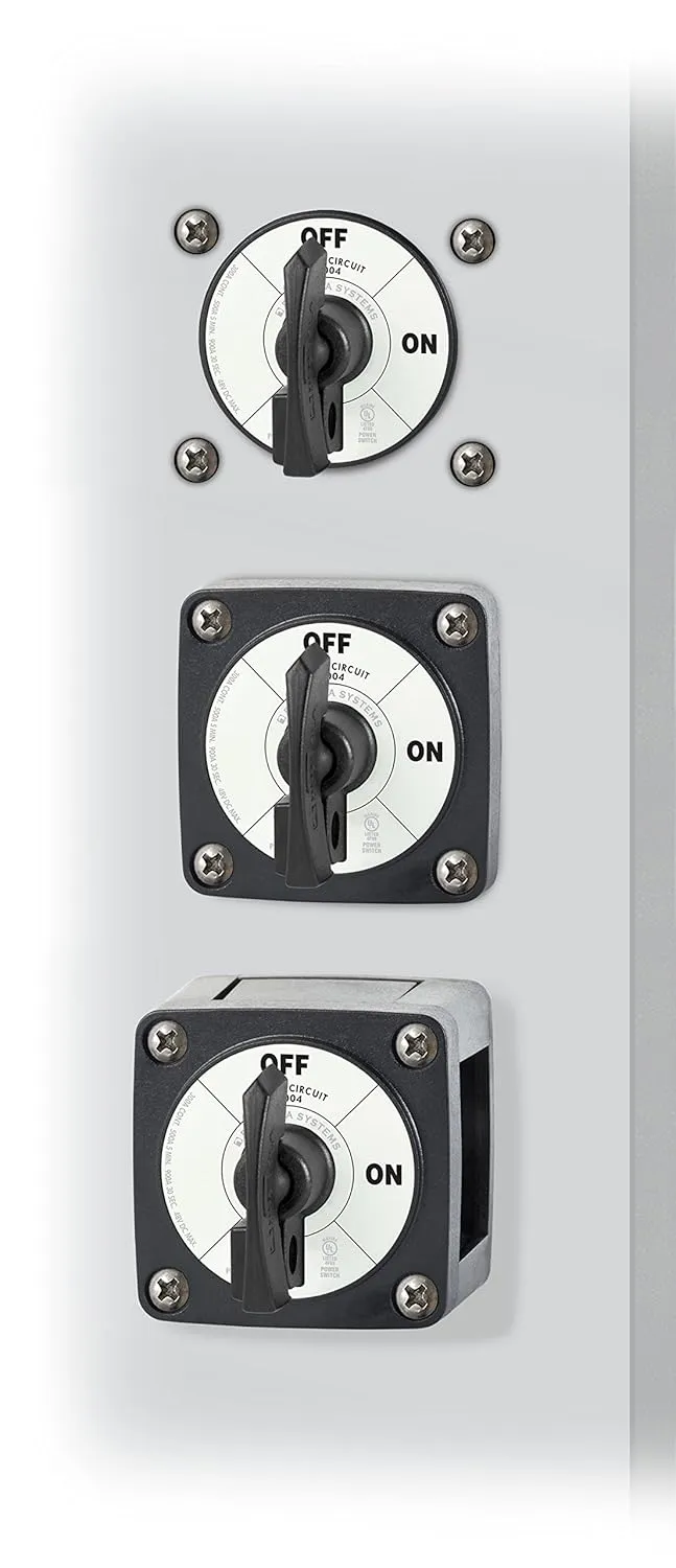 Blue Sea Systems 6004200 m-Series Battery Switch ON/OFF Locking, Black