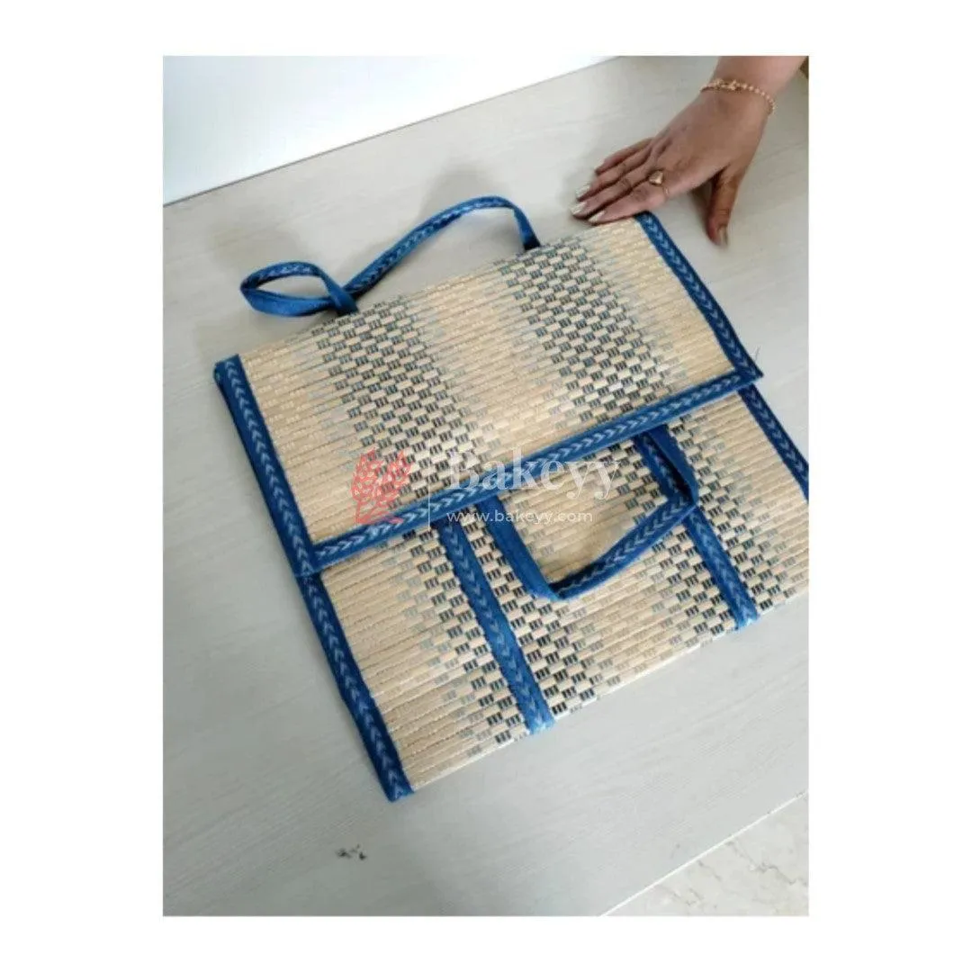 Blue Wooden baskets, handmade wicker basket