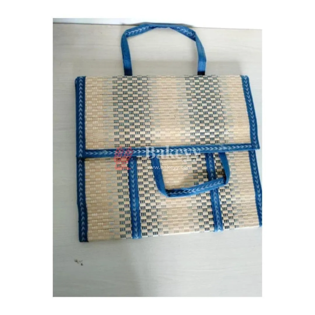 Blue Wooden baskets, handmade wicker basket