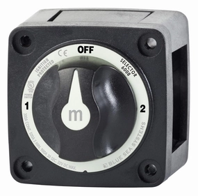 Blue Sea Systems 6008200 m-Series Series Battery Switch 3 Position Selector, Black