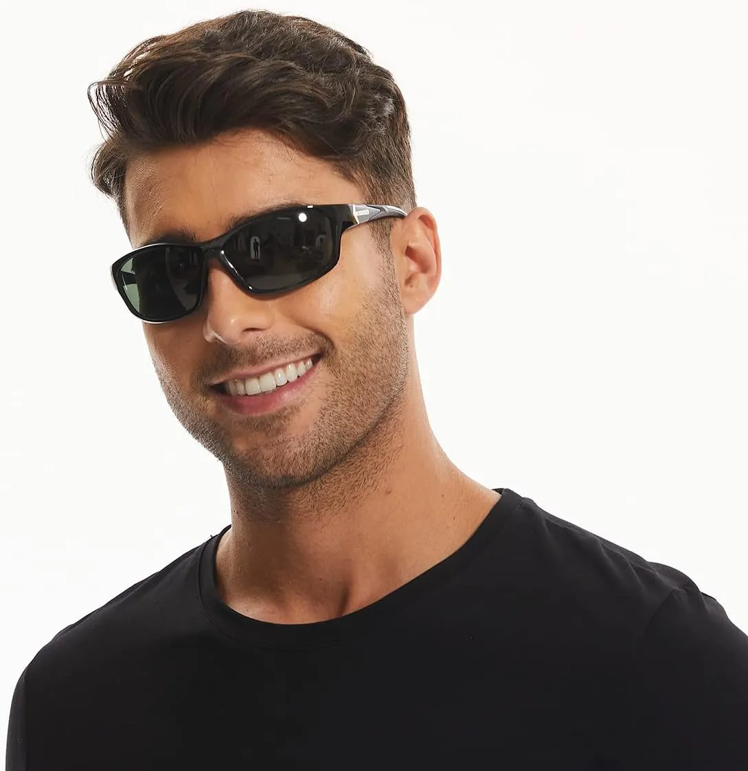 Bnus corning glass lens polarized sunglasses for men & Women italy made w. High Performance Plastic Lens option