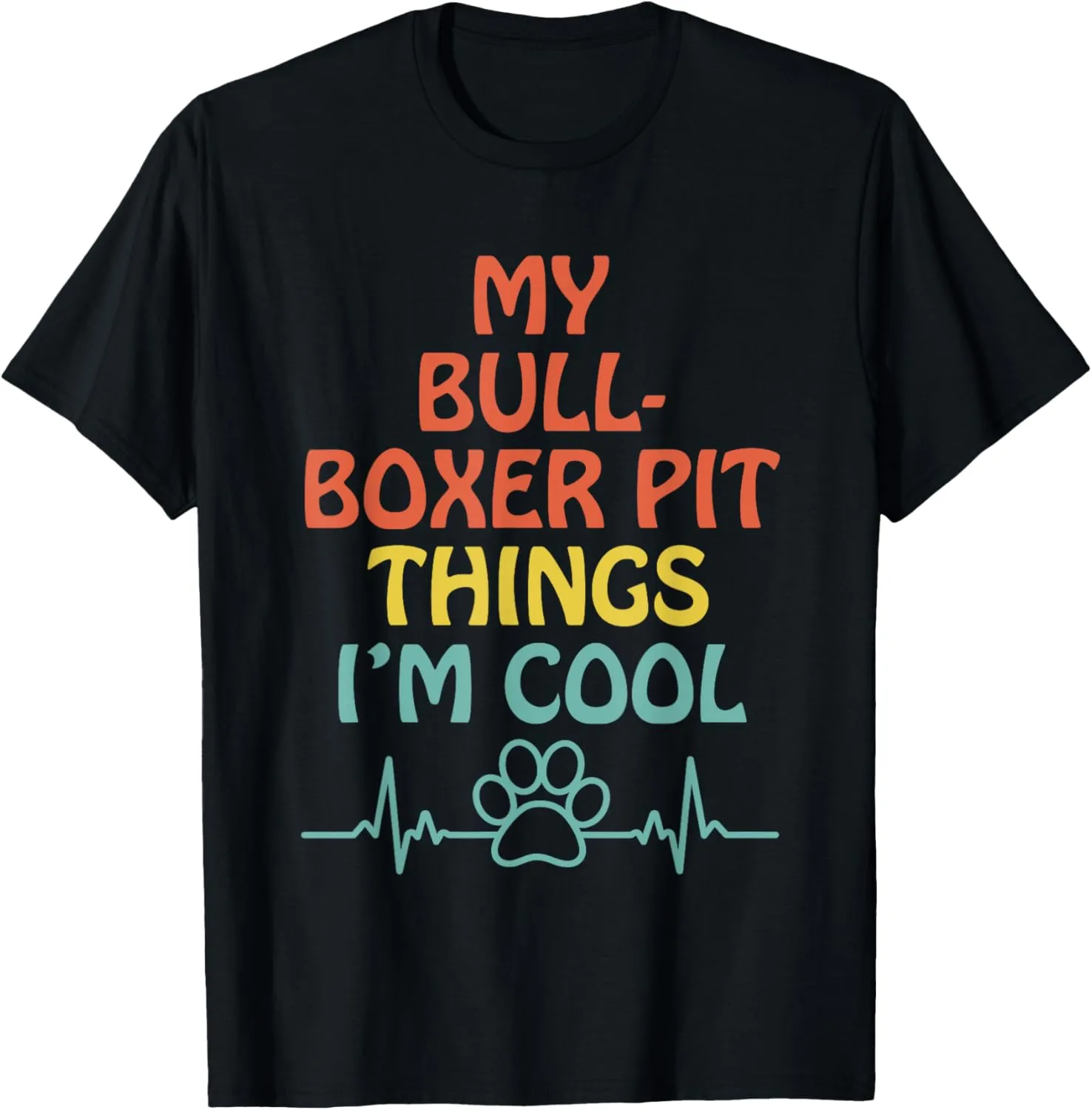 Born To Be A Bullboxer Pit Mom Funny Pitoxer Humor T-Shirt